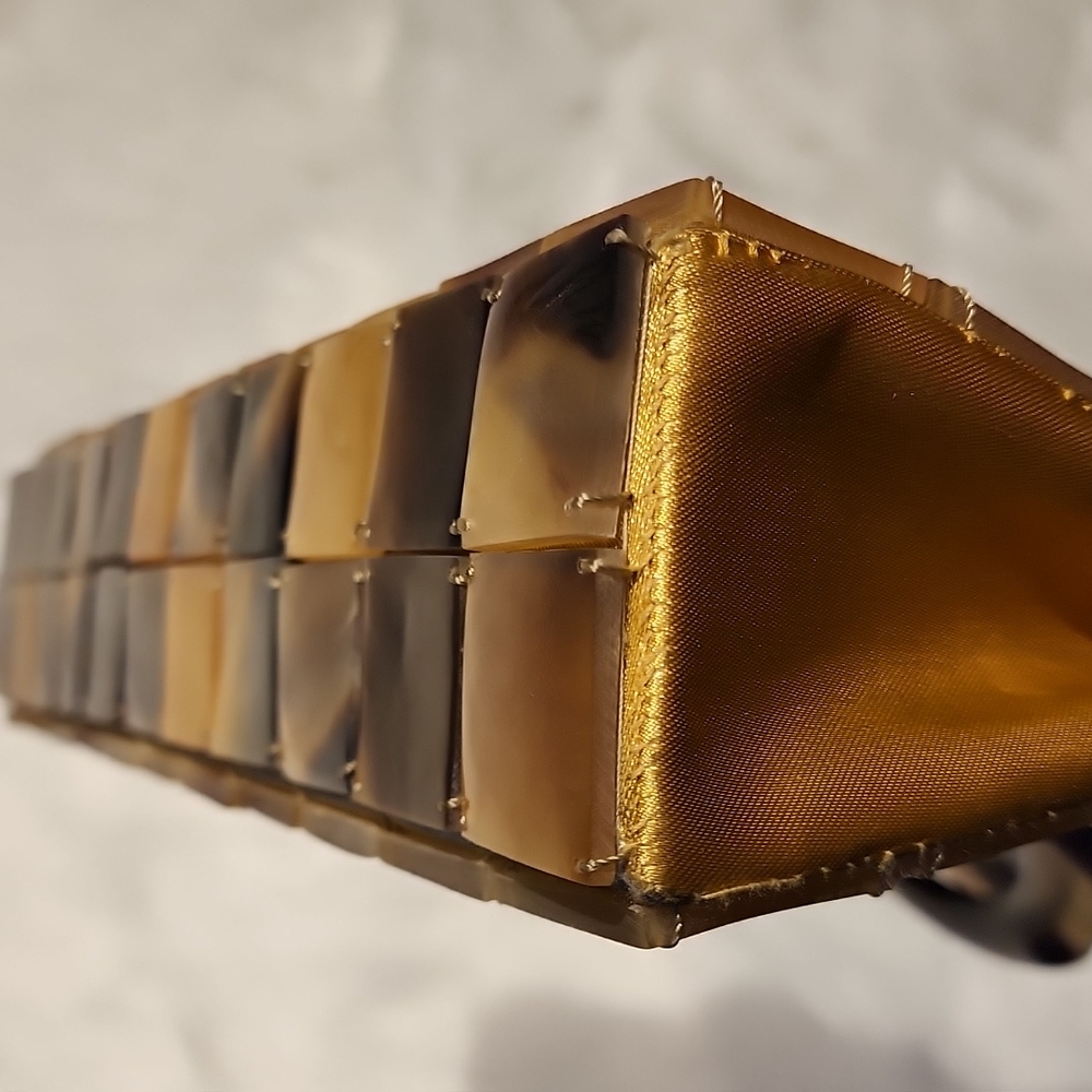 1950's Lucite Purse Tortoise tiles - Picture 8 of 10